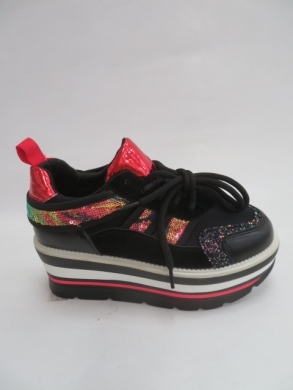 Sneakersy damskie niskie (36-41) R-469 BLACK