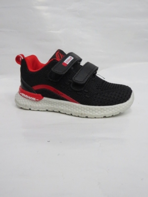Buty sportowe chłopięce (21-26) E109-1 BLACK/RED