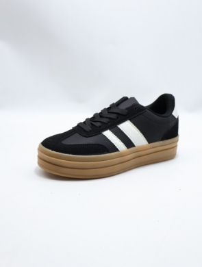 Buty sportowe damskie na płaskim (36-41) D51-1 BLACK/WHITE