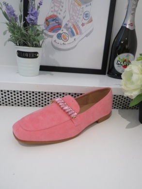Mokasyny damskie na płaskim (36-41) 3692 PINK