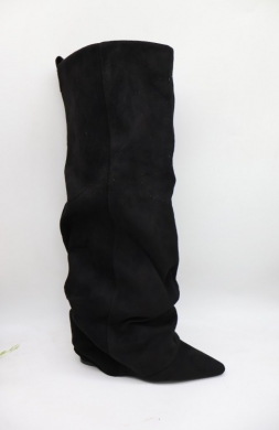 Kozaki damskie na obcasie (36-41) 2901A BLACK