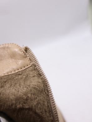 Botki damskie ocieplane na obcasie (36-41) 68113-2 KHAKI
