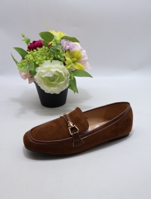 Mokasyny damskie na płaskim (36-41) A24 BROWN