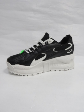 Sneakersy damskie niskie (36-41) A34 BLACK/WHITE