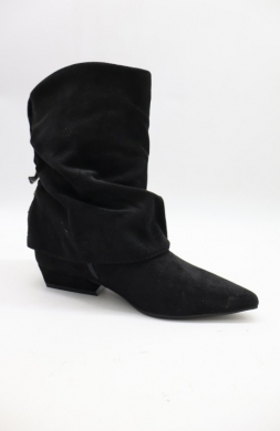 Kozaki damskie ocieplane na obcasie (36-41) SH0532 BLACK