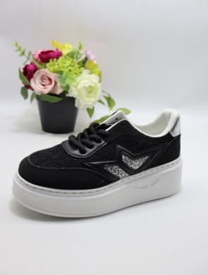 Buty sportowe damskie na płaskim (36-41) YY-113 BLACK