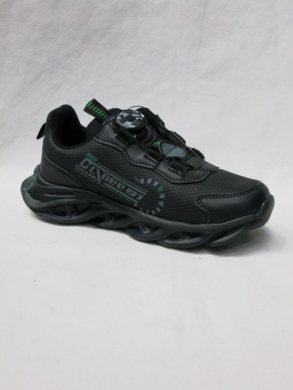 Sneakersy chłopięce (32-37) E186 BLACK/GREEN