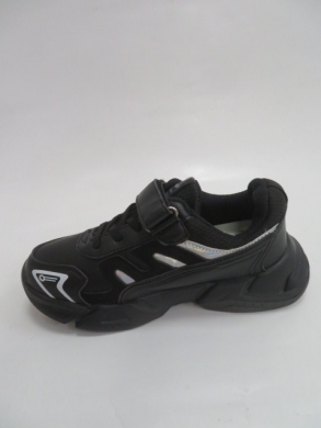 Buty sportowe chłopięce (32-37) E80 BLACK/GREEN