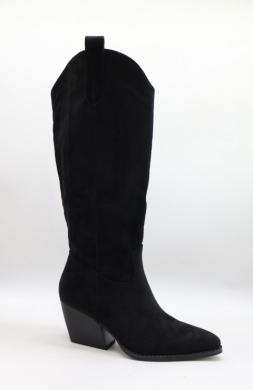 Kozaki damskie na obcasie (36-41) 1171 BLACK