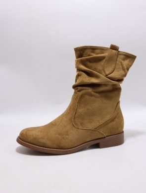 Botki damskie ocieplane na płaskim (36-41) A968 CAMEL