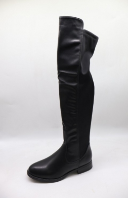 Kozaki damskie na płaskim (36-41) BM282 BLACK