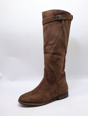 Kozaki damskie na płaskim (36-41) 88-2 BROWN