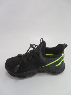 Sneakersy chłopięce (25-30) 21K10-7 BLACK/GREEN