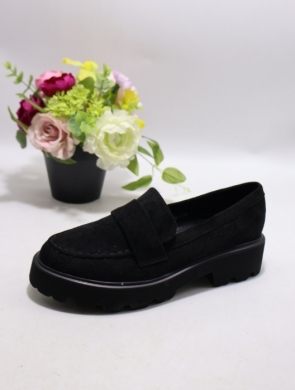 Mokasyny damskie na płaskim (36-41) H2230-1 BLACK