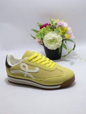 Buty sportowe damskie na płaskim (36-41) C3948 YELLOW