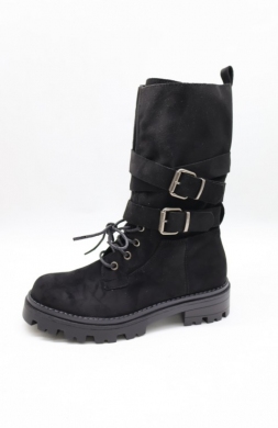 Botki damskie na płaskim (36-41) T323 BLACK