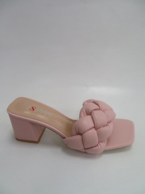 Klapki damskie na obcasie (36-41) T525 PINK