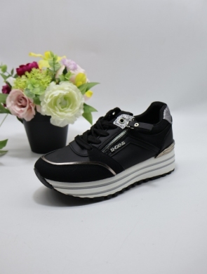 Buty sportowe damskie na płaskim (36-41) 1680 BLACK