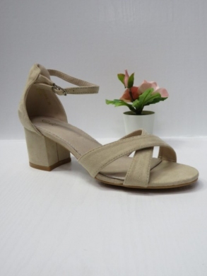 Sandały damskie na obcasie (36-41) LE-570 BEIGE
