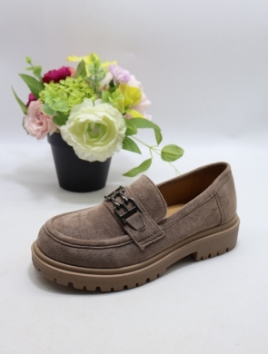 Mokasyny damskie na płaskim (36-41) 2309 KHAKI