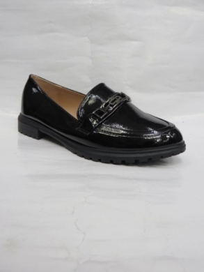 Mokasyny damskie na płaskim (36-41) W253 BLACK
