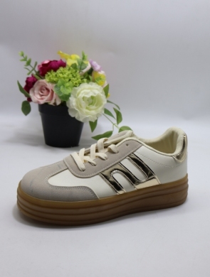 Buty sportowe damskie na płaskim (36-41) QM5569-4 GOLD