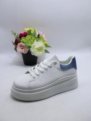 Buty sportowe damskie na płaskim (37-41) LA252 PU/JEA
