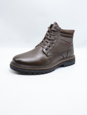 Botki męskie ocieplane (40-45) 63518-3 BROWN