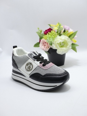 Buty sportowe damskie na płaskim (36-41) FF-52 BLACK