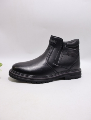 Botki męskie ocieplane (40-45) 63533-1 BLACK