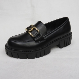 Mokasyny damskie na płaskim (36-41) UK129 BLACK