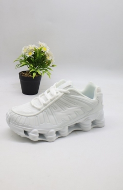Buty sportowe damskie na płaskim (36-41) 9226-2 WHITE