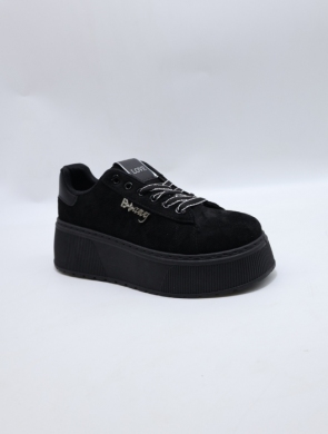 Buty sportowe damskie na płaskim (36-41) 6453 BLACK