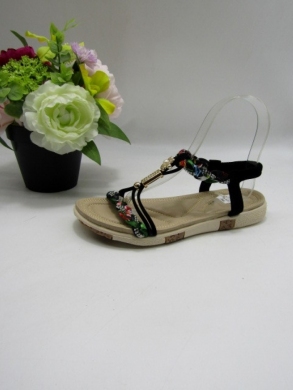 Sandały damskie na płaskim (36-41) C507 BLACK