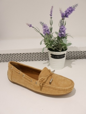 Mokasyny damskie na płaskim (36-41) FT246 CAMEL