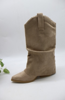 Kozaki damskie na obcasie (36-41) YY-95 BEIGE