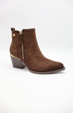 Botki damskie na obcasie (36-41) 1986-22 BROWN