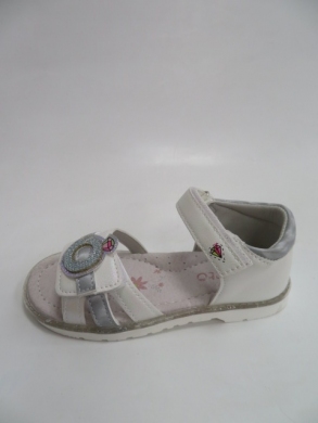 Sandały dziewczęce (26-31) D927 WHITE