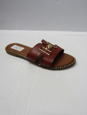 Klapki damskie na płaskim (36-41) 5169 CAMEL