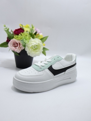 Buty sportowe damskie na płaskim (36-41) D530 WH/MINT