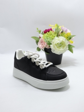 Buty sportowe damskie na płaskim (36-41) 85-961 BLACK