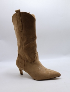 Kozaki damskie na szpilce (36-41) 1749 KHAKI