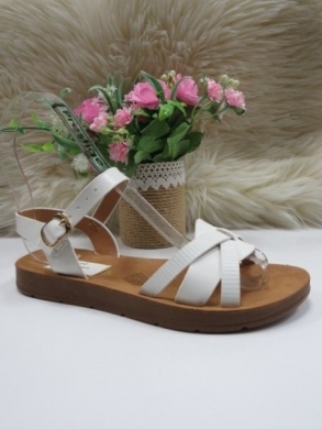 Sandały damskie na płaskim (36-41) W-96 WHITE