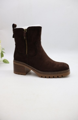 Botki damskie na obcasie (36-41) 1986-11 BROWN