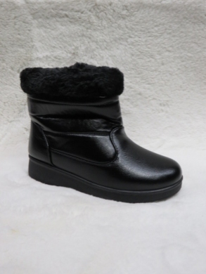 Botki damskie ocieplane na płaskim (36-41) JC316 BLACK