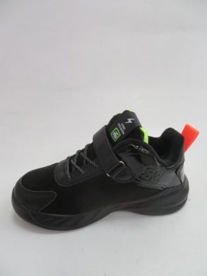 Buty sportowe chłopięce ocieplane (32-37) P690 BLACK/GREY