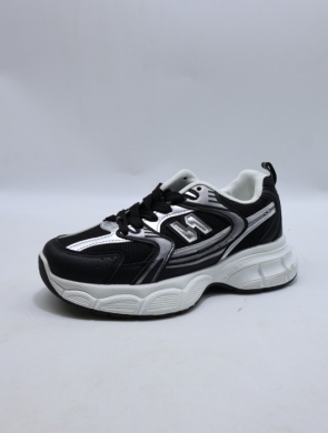 Buty sportowe damskie na płaskim (36-41) 23043 BL/SIL
