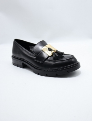 Mokasyny damskie na płaskim (36-41) 107 BLACK