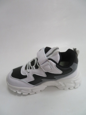 Sneakersy Dziewczęce (26-31) E67 WHITE/BLACK