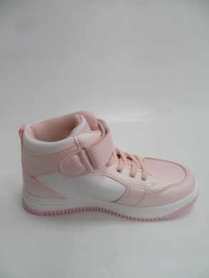 Sneakersy dziewczęce wysokie (32-37) P693-1 PINK/WHITE